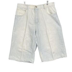 SouthPole Shorts Mens 38 Blue Light Wash Denim Vintage 90's Y2K Baggy Stretch‎
